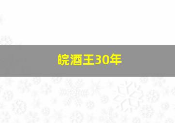 皖酒王30年