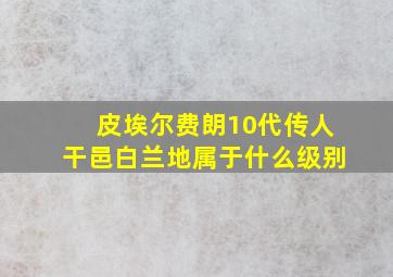 皮埃尔费朗10代传人干邑白兰地属于什么级别