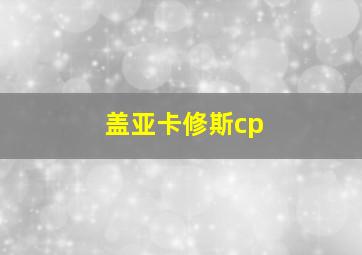 盖亚卡修斯cp