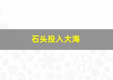 石头投入大海