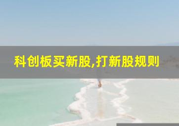 科创板买新股,打新股规则