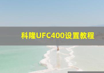 科隆UFC400设置教程