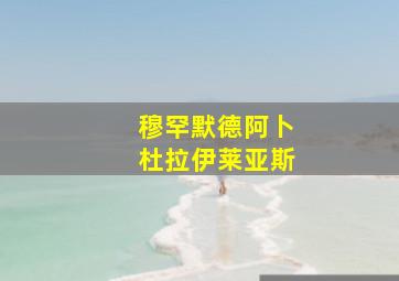 穆罕默德阿卜杜拉伊莱亚斯