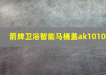 箭牌卫浴智能马桶盖ak1010