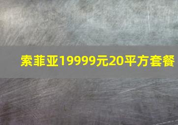 索菲亚19999元20平方套餐