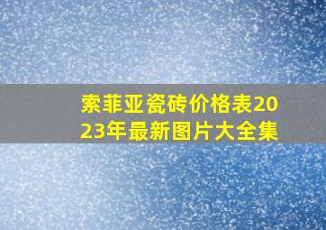 索菲亚瓷砖价格表2023年最新图片大全集