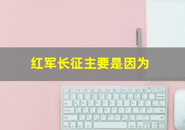 红军长征主要是因为