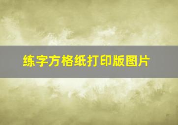 练字方格纸打印版图片