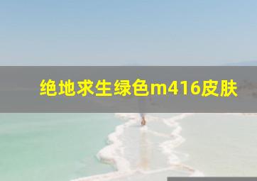 绝地求生绿色m416皮肤