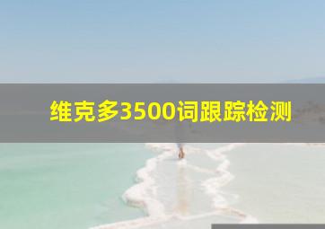 维克多3500词跟踪检测