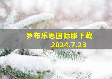 罗布乐思国际服下载2024.7.23