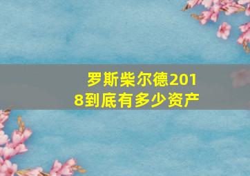 罗斯柴尔德2018到底有多少资产