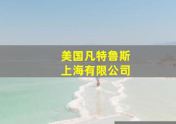 美国凡特鲁斯上海有限公司