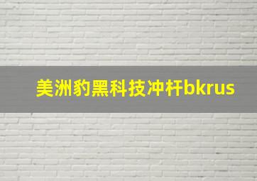 美洲豹黑科技冲杆bkrus