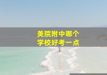 美院附中哪个学校好考一点