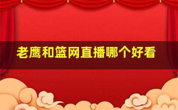 老鹰和篮网直播哪个好看