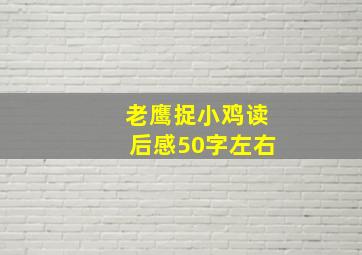 老鹰捉小鸡读后感50字左右