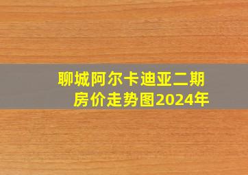 聊城阿尔卡迪亚二期房价走势图2024年