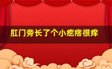 肛门旁长了个小疙瘩很痒