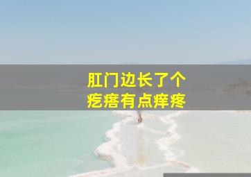 肛门边长了个疙瘩有点痒疼