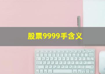 股票9999手含义