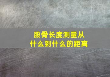 股骨长度测量从什么到什么的距离