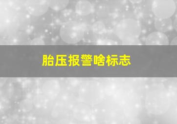 胎压报警啥标志