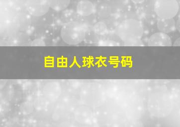 自由人球衣号码