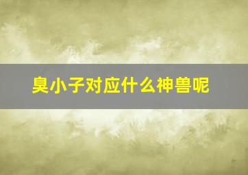 臭小子对应什么神兽呢