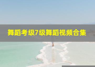 舞蹈考级7级舞蹈视频合集