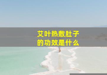 艾叶热敷肚子的功效是什么