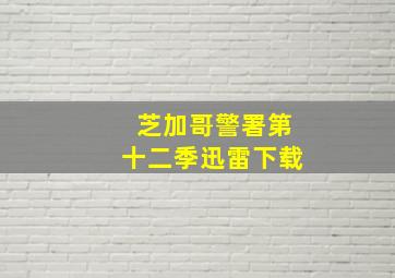 芝加哥警署第十二季迅雷下载