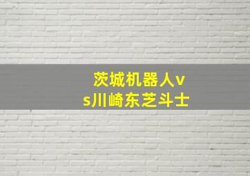 茨城机器人vs川崎东芝斗士