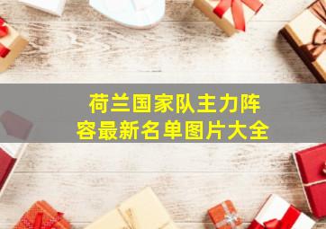 荷兰国家队主力阵容最新名单图片大全