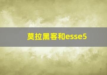 莫拉黑客和esse5