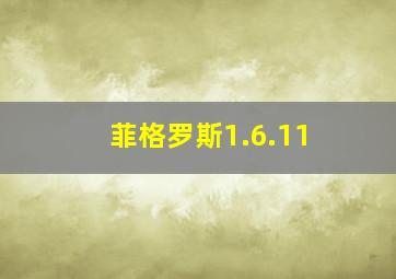 菲格罗斯1.6.11