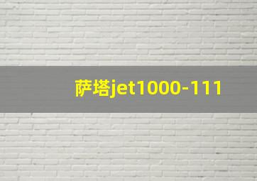 萨塔jet1000-111