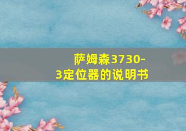 萨姆森3730-3定位器的说明书