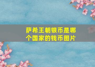 萨希王朝银币是哪个国家的钱币图片