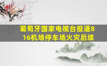 葡萄牙国家电视台报道816机场停车场火灾后续