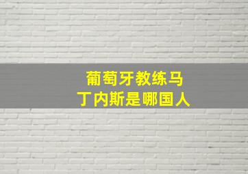 葡萄牙教练马丁内斯是哪国人