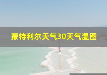 蒙特利尔天气30天气温图