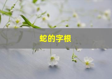 蛇的字根