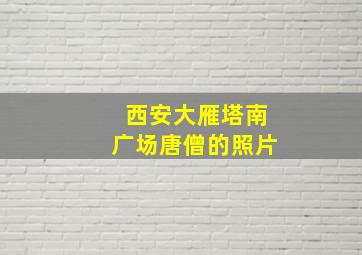 西安大雁塔南广场唐僧的照片