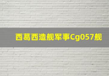 西葛西造舰军事Cg057舰