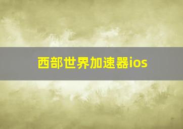 西部世界加速器ios