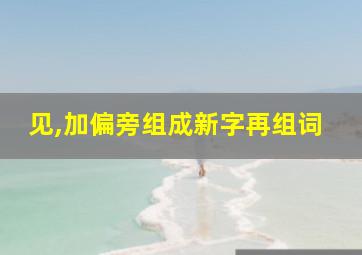 见,加偏旁组成新字再组词