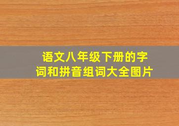 语文八年级下册的字词和拼音组词大全图片