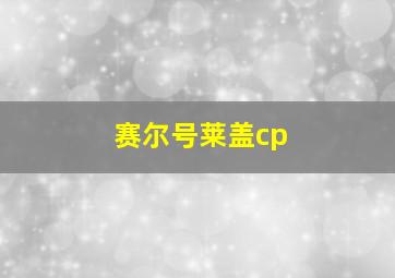 赛尔号莱盖cp