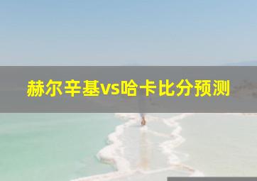 赫尔辛基vs哈卡比分预测